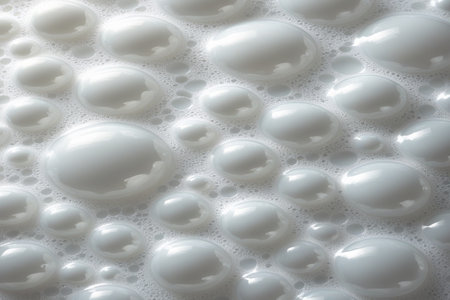 White foam bubbles texture. Abstract background and texture for graphic design.