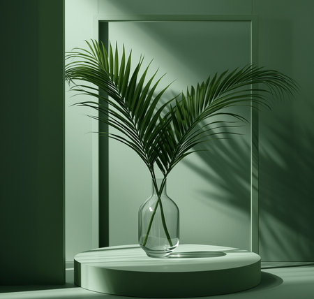 Serenity in Green Minimal Eleganceの素材