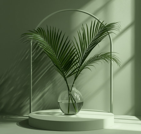 Serenity in Green Minimal Eleganceの素材