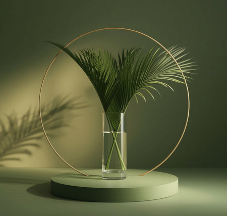 Serenity in Green Minimal Eleganceの素材