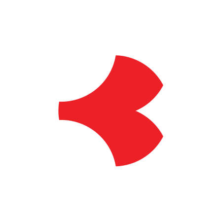 abstract letter k curves geometric logoのイラスト素材