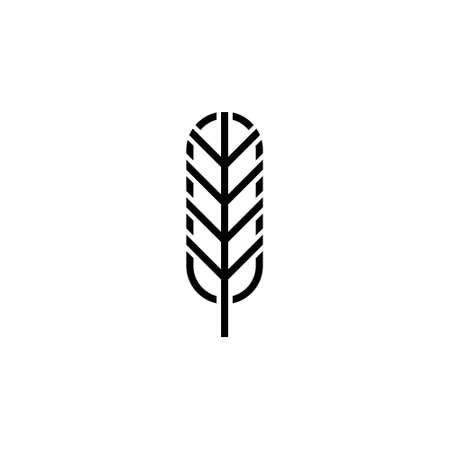 simple geometric feather symbol vectorのイラスト素材