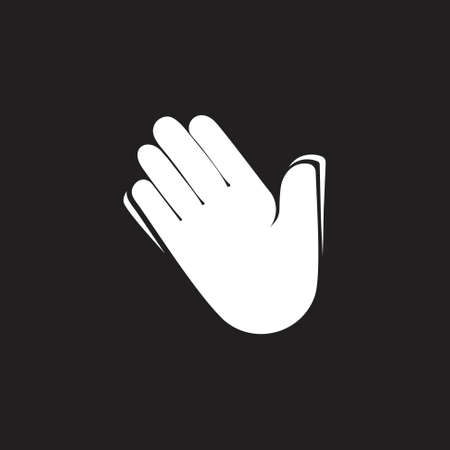 hi hand palm symbol decoration vectorのイラスト素材