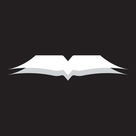 simple 3d book shadow design decoration vectorのイラスト素材