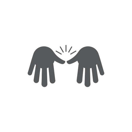 hand shine clean symbol vectorのイラスト素材