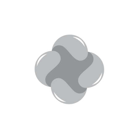 simple 3d square liquid logo vectorのイラスト素材