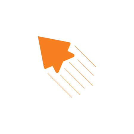 arrow air plane swoosh design decoration vectorのイラスト素材