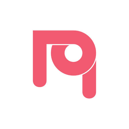 letters q arrow simple loop logo vectorのイラスト素材