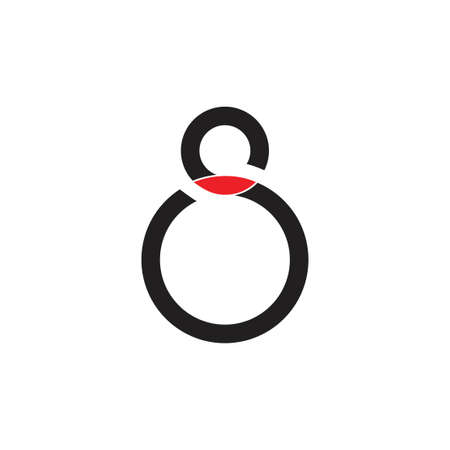 letter s curves circle simple logoのイラスト素材