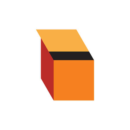 box open symbol decoration vectorのイラスト素材
