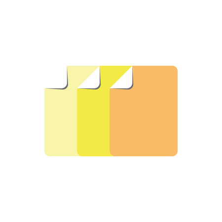 paper fold cards 3d colorful vector