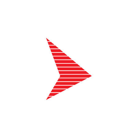 stripes arrow triangle geometric simple logoのイラスト素材
