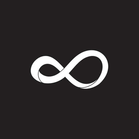 simple infinity lines flat 3d abstract motion logo vectorのイラスト素材