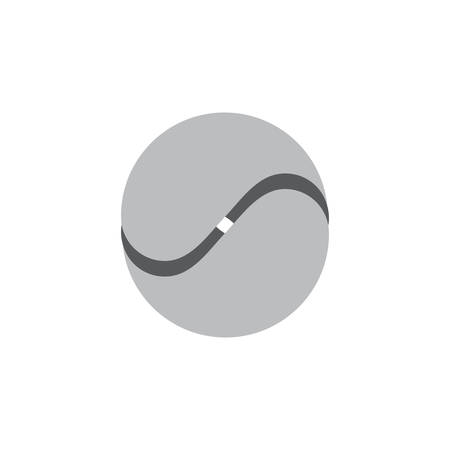 3d ball flat design logo vectorのイラスト素材