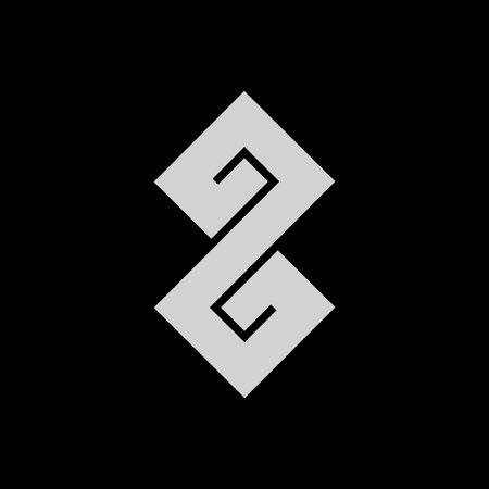 abstract letter z geometric logo vectorのイラスト素材