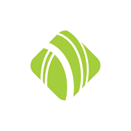 square motion swoosh geometric logo vectorのイラスト素材