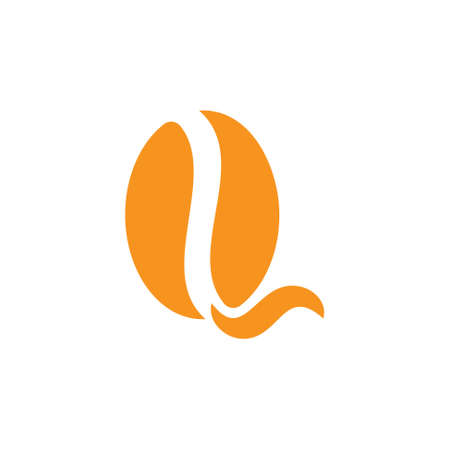 letter q coffee shape logo vectorのイラスト素材
