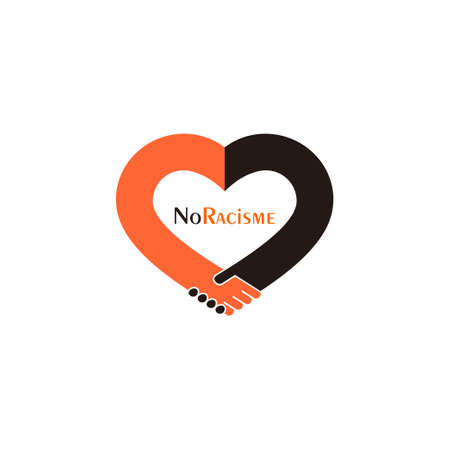 no racism holding hand design symbol vectorのイラスト素材