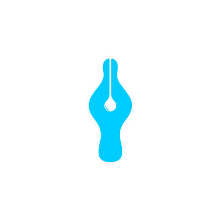 abstract pen ink water design symbol logo vectorのイラスト素材