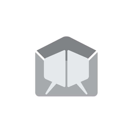 bubble talk email envelope symbol vectorのイラスト素材