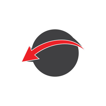 simple geometric round planet global symbol vectorのイラスト素材