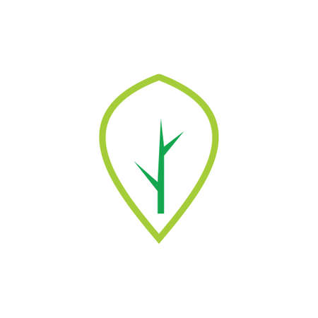 tree abstract simple logo vectorのイラスト素材