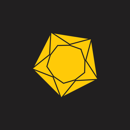 stars arrows in circle geometric logo