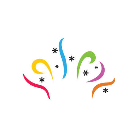 decoration ribbon congratulation symbol vector confettiのイラスト素材