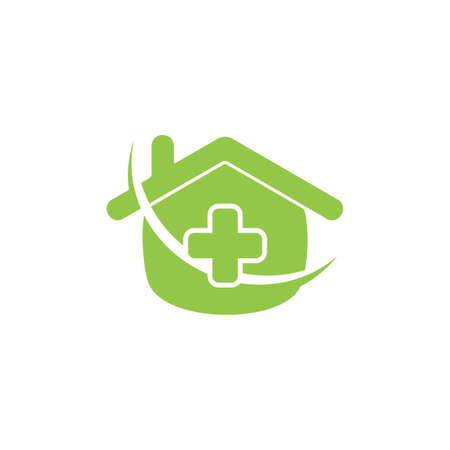 home plus medical cute logo vectorのイラスト素材
