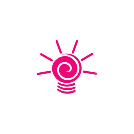 light bulb spiral design symbol vectorのイラスト素材