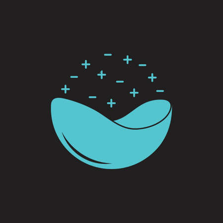 ion water 3d flat design symbol vectorのイラスト素材