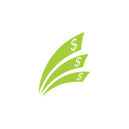 money dollar swoosh movement fast logo vectorのイラスト素材