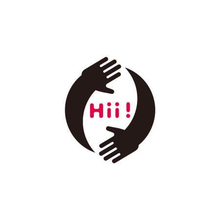 hii hand care symbol motion design symbol vectorのイラスト素材