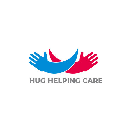 hug hand care motion design symbol vectorのイラスト素材