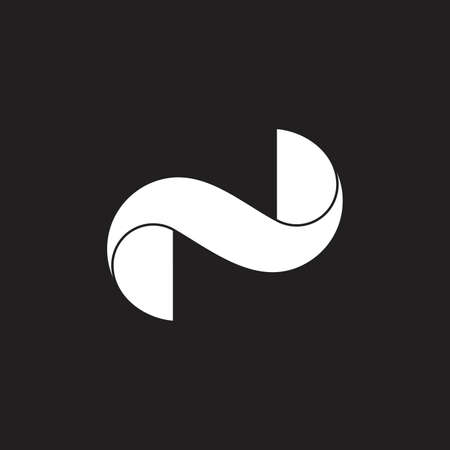 twist 3d logo vectorのイラスト素材