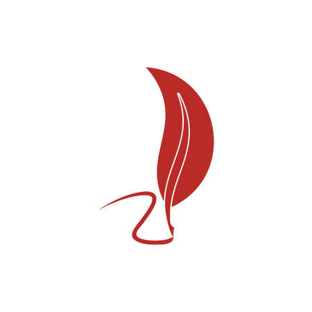 pencil leather old design logo vectorのイラスト素材