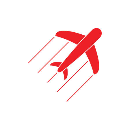 simple cute airplane symbol icon vectorのイラスト素材