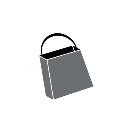 3d shopping bag flat icon vectorのイラスト素材