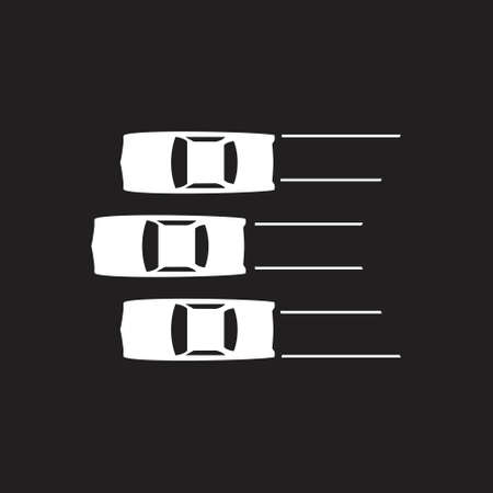 car race vintage symbol vectorのイラスト素材