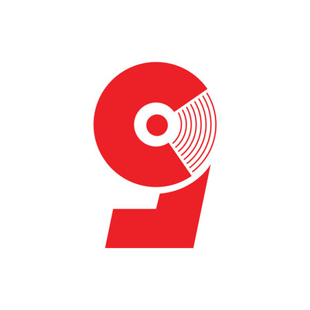 letter c circle motion disk logo vector