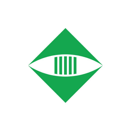 linked arrow square geometric logo vectorのイラスト素材