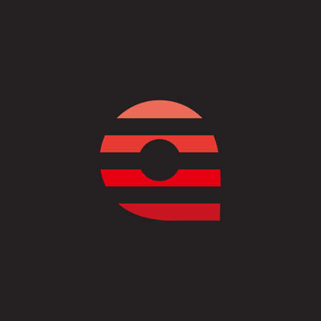 abstract letter c pin location symbol logo vectorのイラスト素材