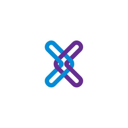previous next arrow linked colorful logo vectorのイラスト素材