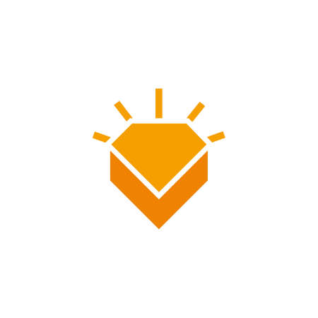 letter v simple geometric shine diamond logo vectorのイラスト素材