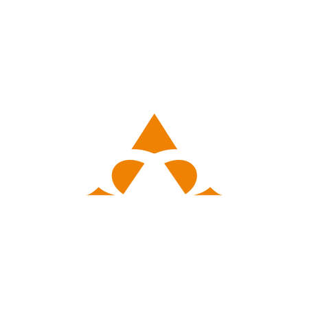 triangle letter ad abstract geometric logo vectorのイラスト素材