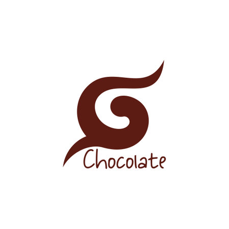 letter g chocolate jam symbol logo vectorのイラスト素材