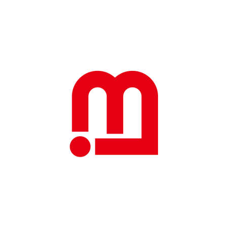 letter im simple motion geometric logo vectorのイラスト素材