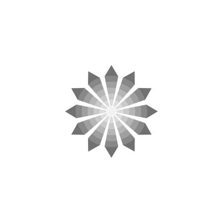 shine spread swirl gradient flat design logo vectorのイラスト素材