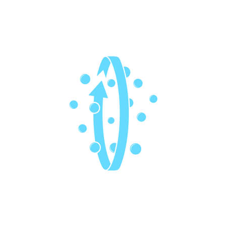 fresh pure process symbol arrow ribbon design vectorのイラスト素材