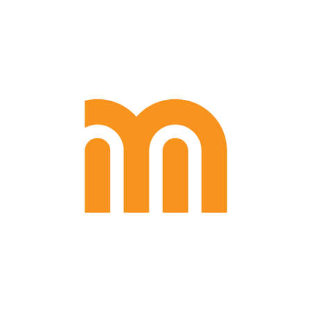 letter ym simple geometric colorful logo vectorのイラスト素材